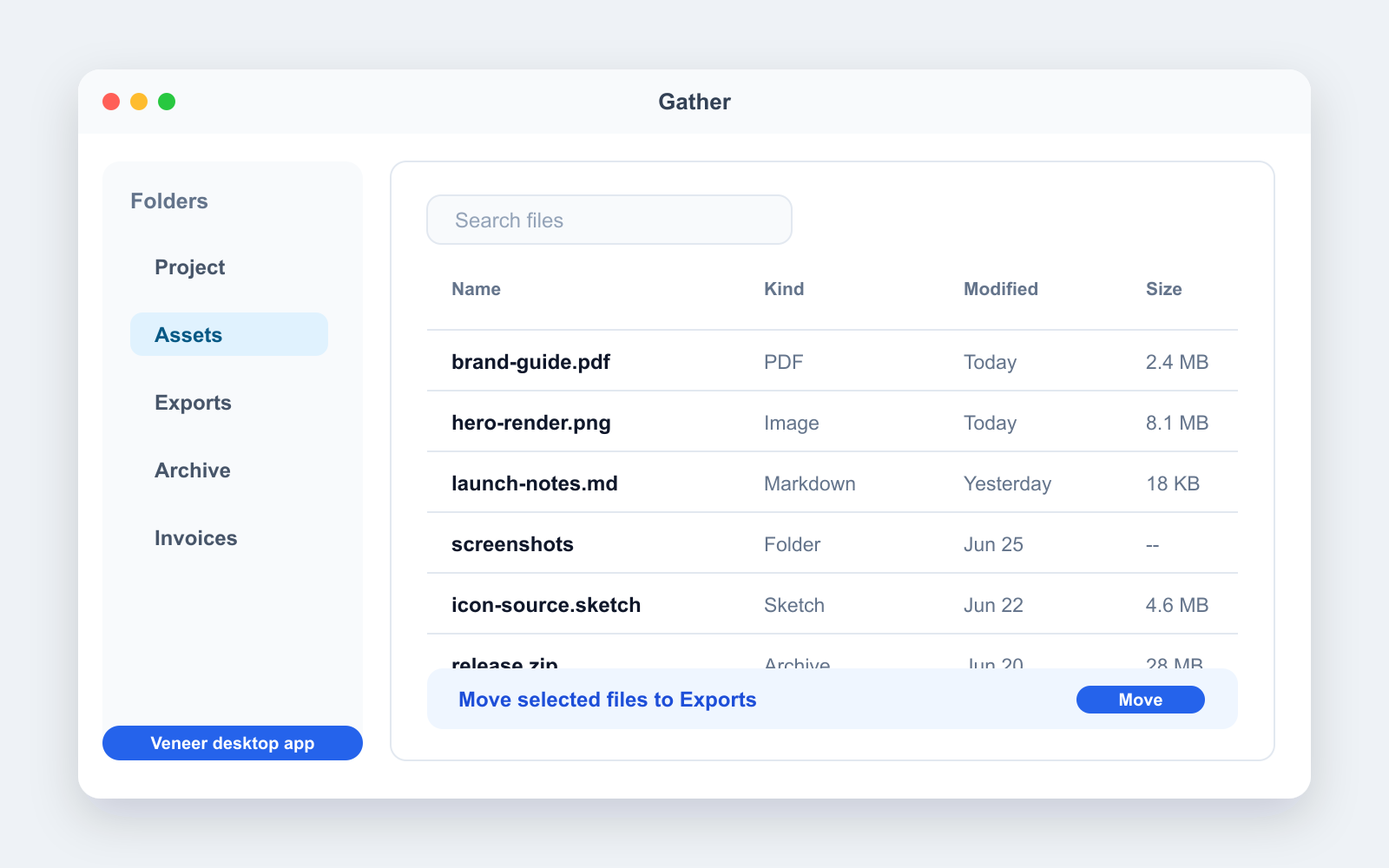 Gather screenshot